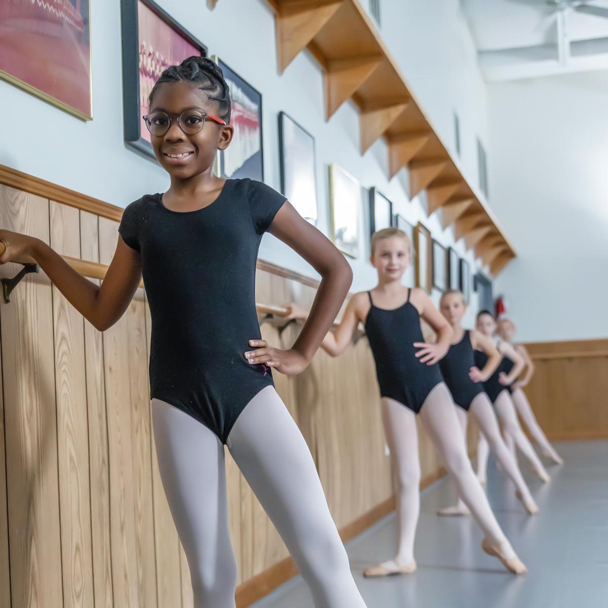 Young Student Ballet Class