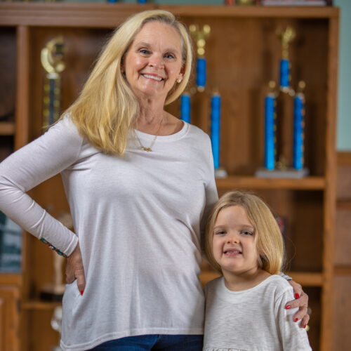 Terri Dye Peeler and Rosalee Landmesser